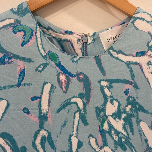 Tuckernuck HYACINTH HOUSE Blue Abstract Hattie Midi Dress - Picture 10 of 14